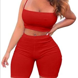 Crop Top & Shorts Set